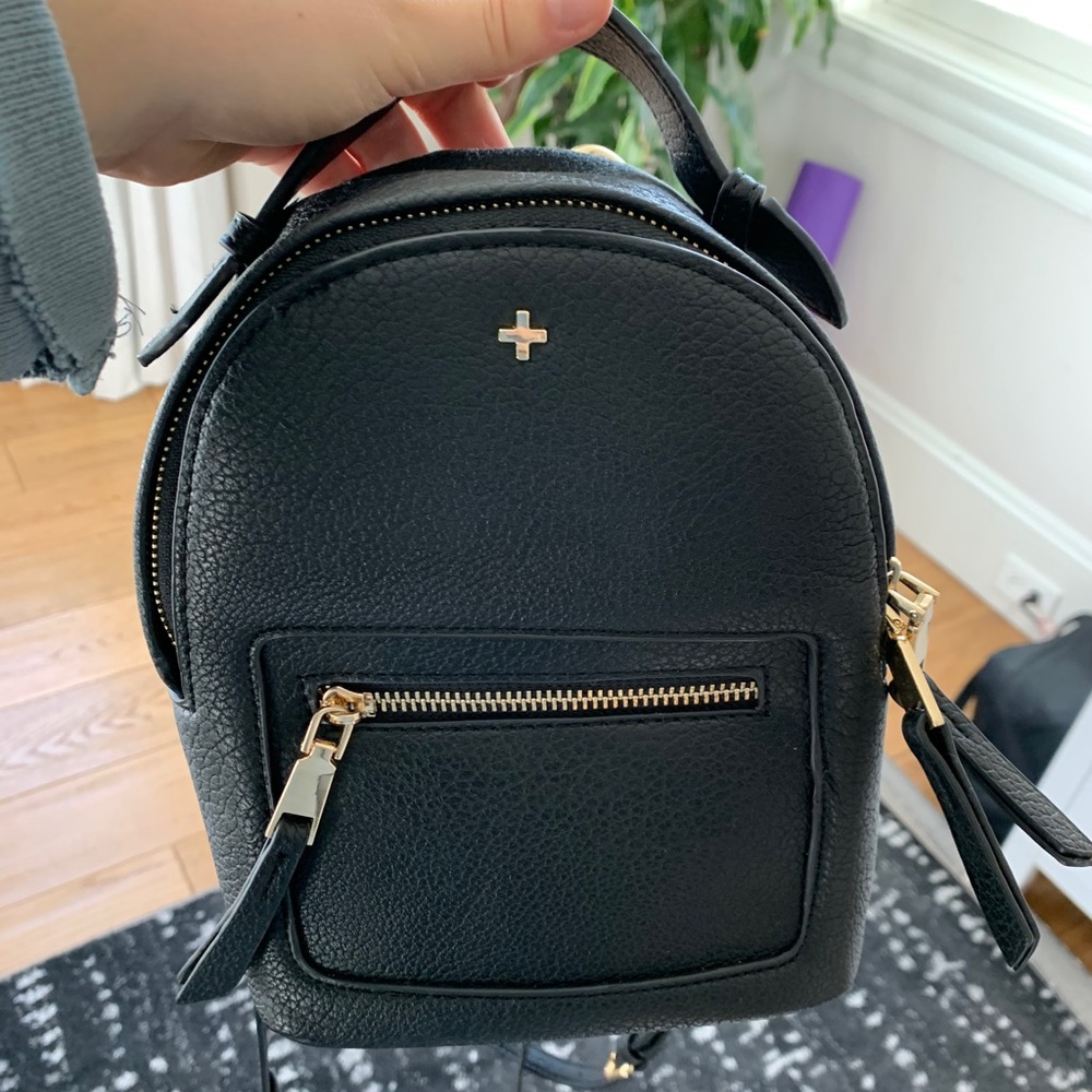 Zoe PETA AND JAIN mini black backpack